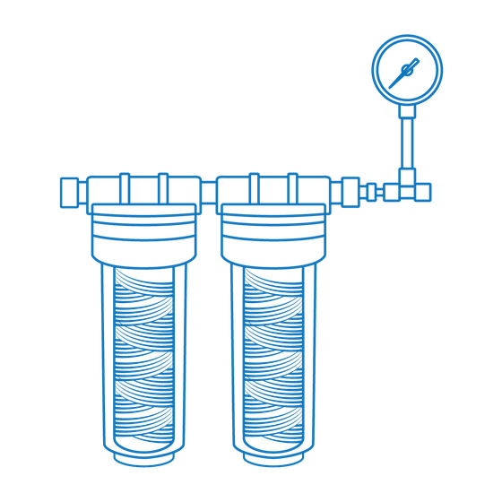 External pre-filter set (carbon/1μm) with manometer