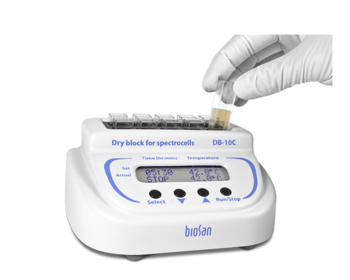 DB-10C, Dry block thermostat for spectrocells