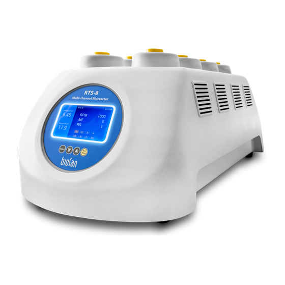 RTS-8, Multi-channel Bioreactor with non-invasive real time biomass, pH and pO2 measurement